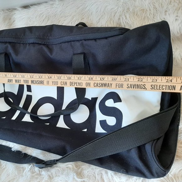 Adidas Black and White Logo Large Duffle bag - Picture 7 of 10